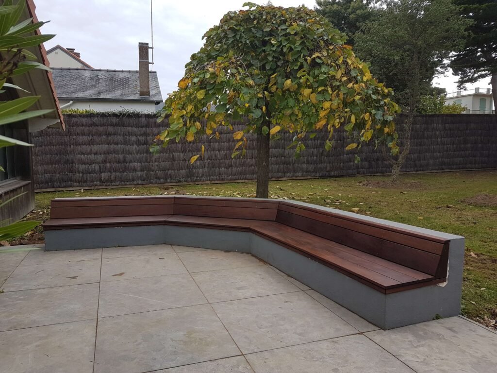 Banc extérieur bois ipe exotique