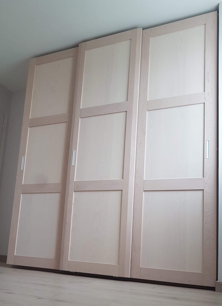 Dressing portes Hêtre blanchi