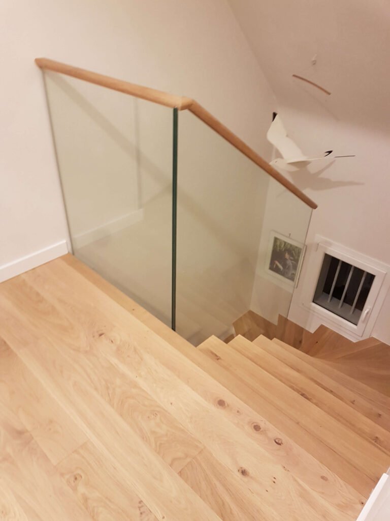 Garde corps verre escalier