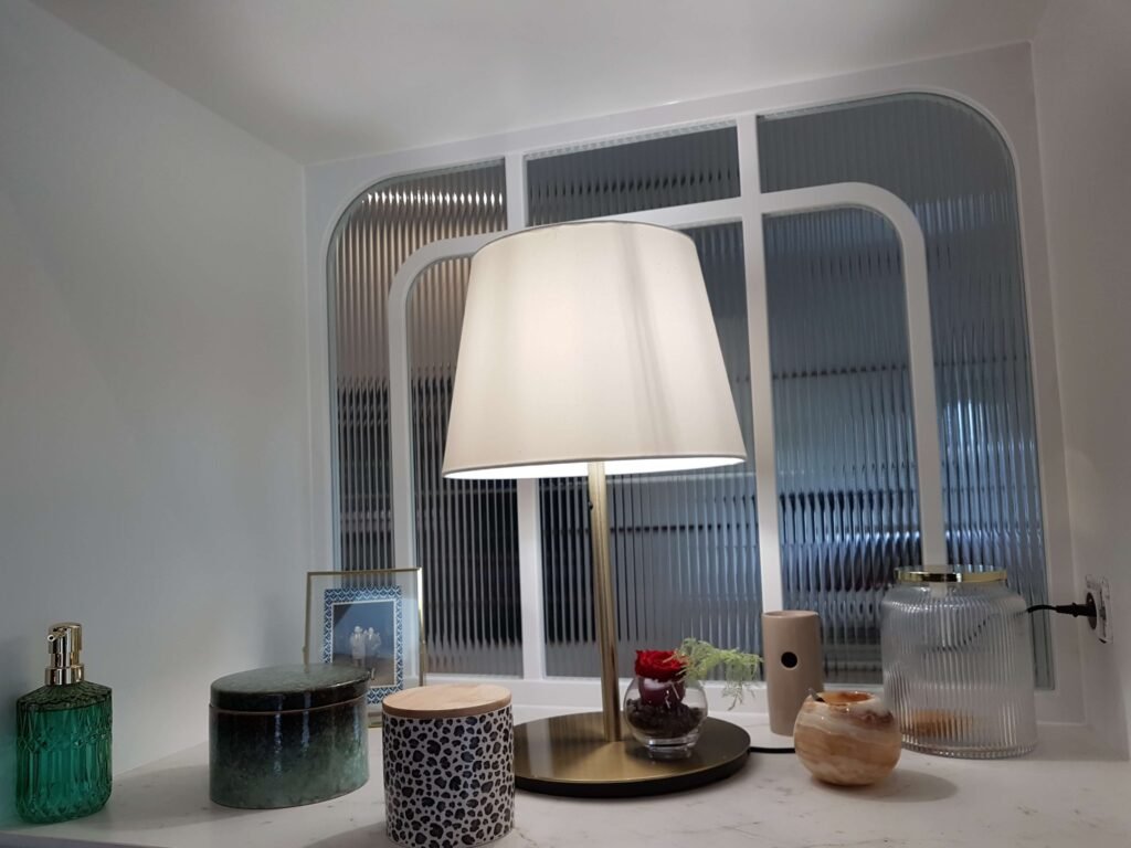 Verrière art déco vitrage flute